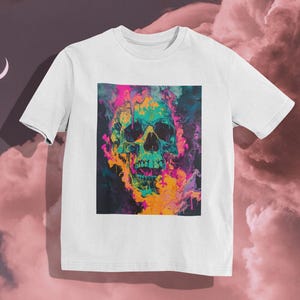 Skull T Shirt / Skeleton Acid / Trippy Skeleton