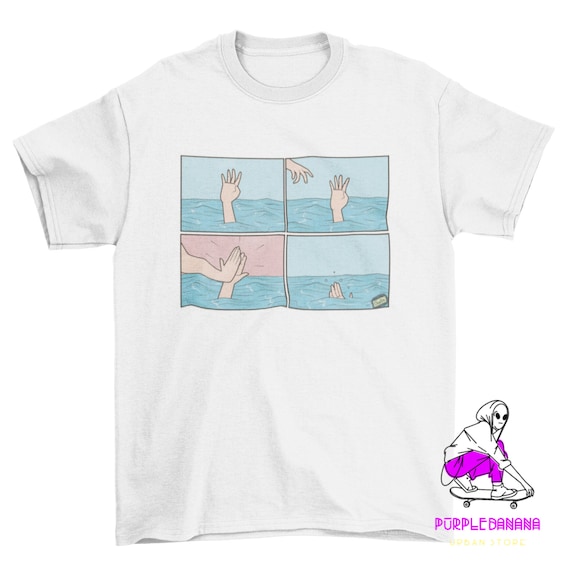 Drowning High Five T Shirt Meme T Shirt High Five Meme Etsy Canada
