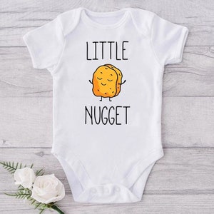 Little Nugget Baby Vest- Personalized Funny Baby Bodysuit Gift - Personalized Funny Baby Vest - Funny