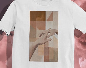 アダムの創造Tシャツ：ミケランジェロアート、綿100% - Etsy 日本