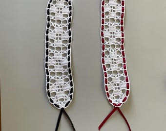 Marcapáginas de crochet con forma de cruz, de inspiración vintage, hecho a mano en Grecia, accesorios para libros, regalos para libros