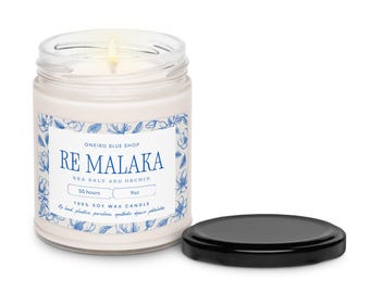 Vela de soja con chiste de Re Malaka, regalos de broma griegos, regalos para el hogar griego, regalos griegos, Navidad