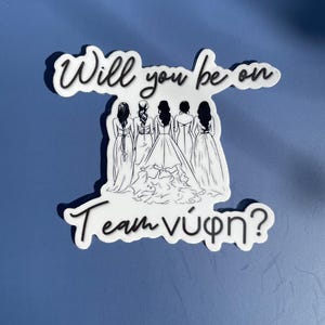 Team Nifi Shiny 2 inch Sticker, Wedding stickers, greek stickers, Greek wedding accessories, bridesmaid proposals