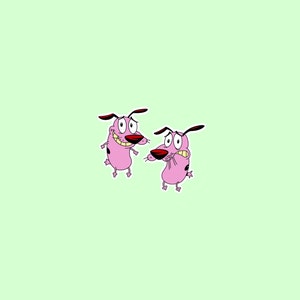 Courage the Cowardly Dog Laptop and Water Bottle Waterproof Sticker Pack
