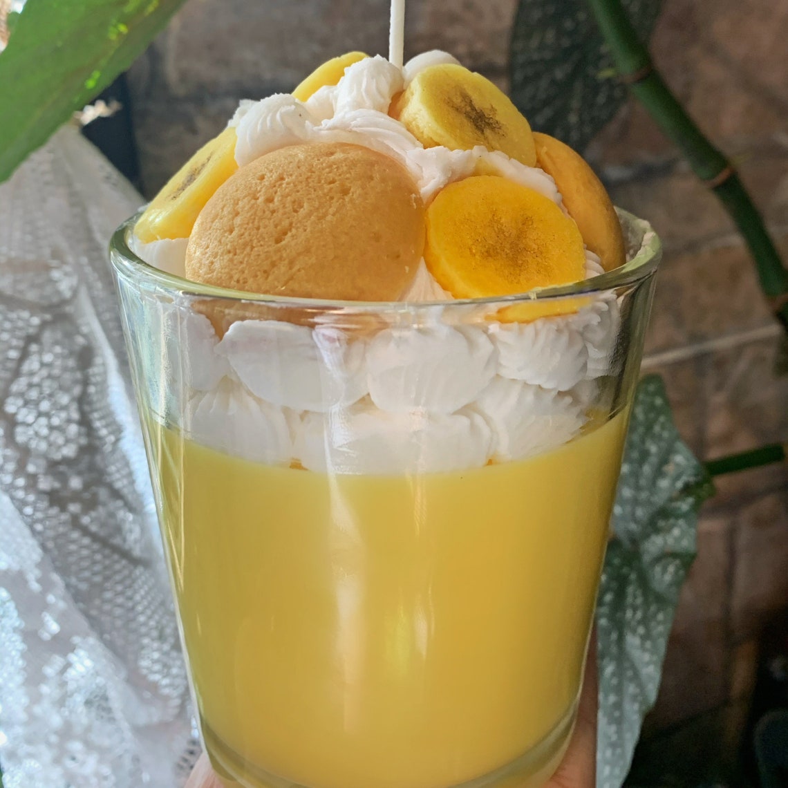 Banana Pudding Dessert Style Candle Etsy