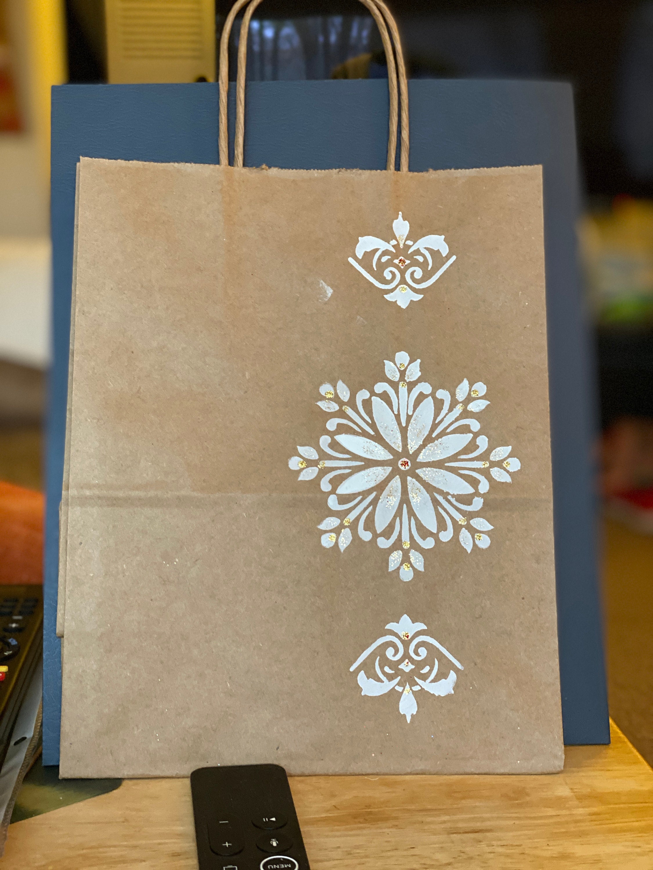 Decorative Brown Paper Bags Etsy