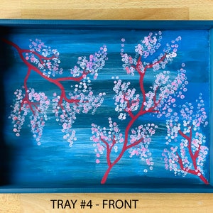 Hand Painted Wooden Tray #4