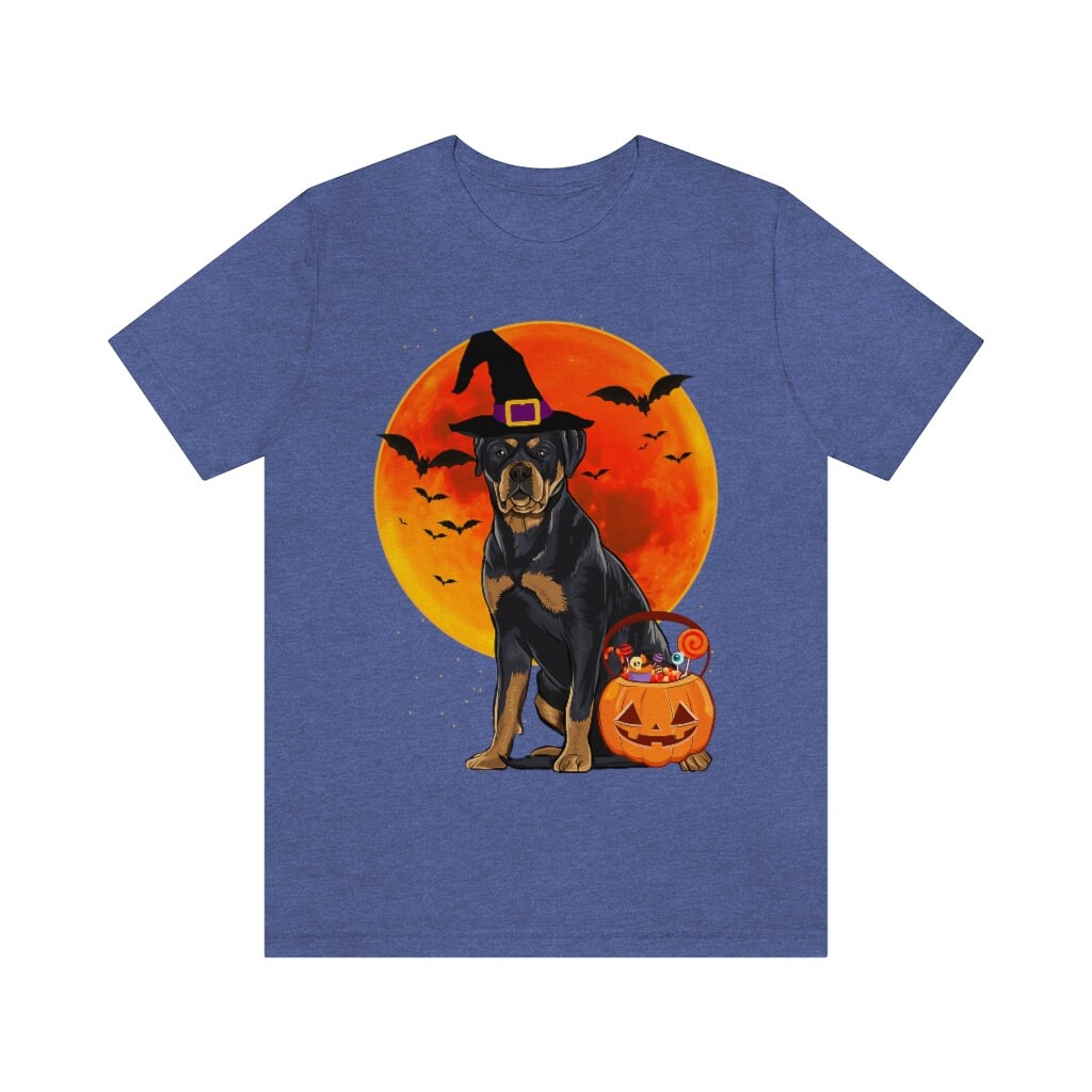 Discover Dog Halloween Rottweiler Jack O Lantern Pumpkin T-Shirt, Rottweiler Shirt, Rottweiler Gift, Rottweiler Funny, Rottweiler Lover
