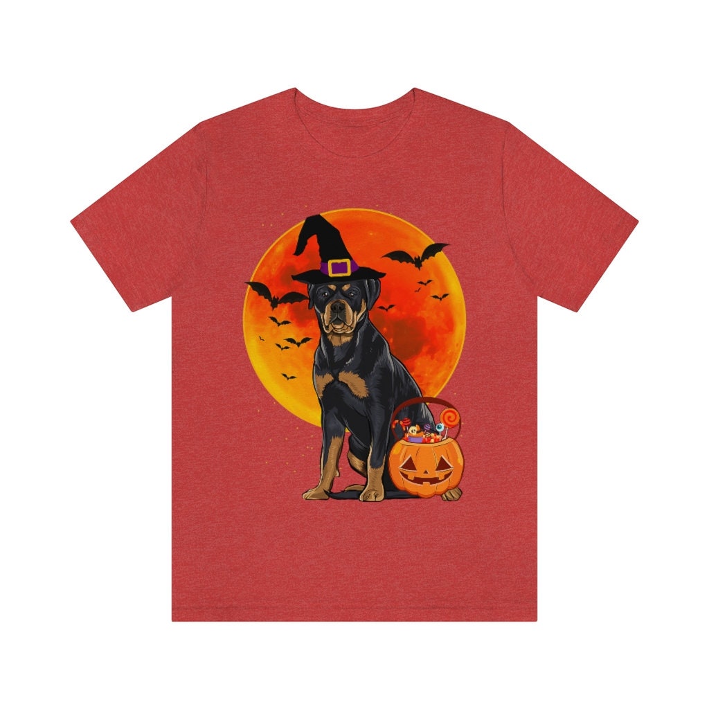 Discover Dog Halloween Rottweiler Jack O Lantern Pumpkin T-Shirt, Rottweiler Shirt, Rottweiler Gift, Rottweiler Funny, Rottweiler Lover
