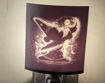 Assortment of Disney Fan Art Lithophane Night Lights - Personalized Custom Designs Available