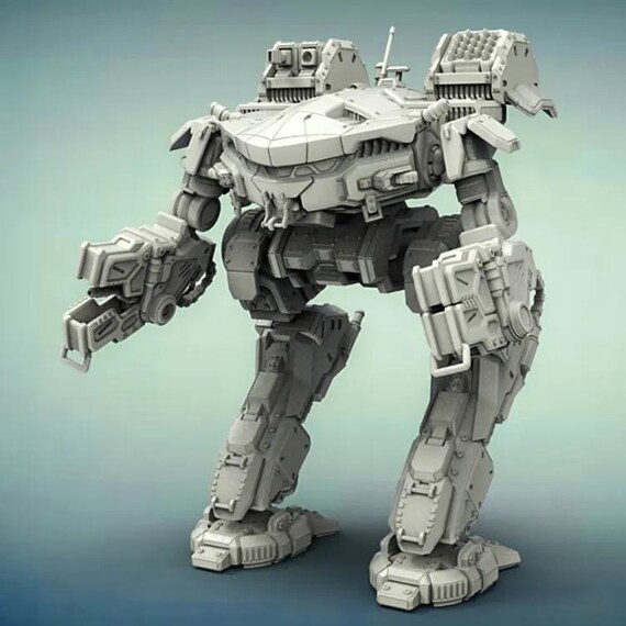1 10 Mechwarrior King Crab Figure Fan Art by Sanix3d Mechwarrior Fan Art Video Game Fan Art Etsy