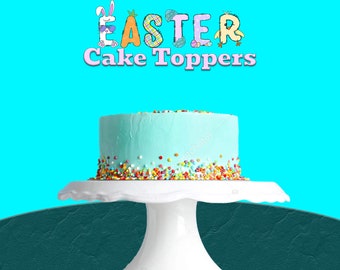 Easter Cake Topper, Bunny Cake Decoration, Spring Cake Decor, Easter Bunny Theme, Holiday Cake Accent