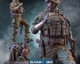 1:10 Captain Price Call of Duty Figure Fan Art by Sanix3D | Call of Duty Fan Art | Video Game Fan Art