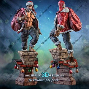 1:10 Buff Santa Claus Figure Fan Art by Sanix3d - Etsy