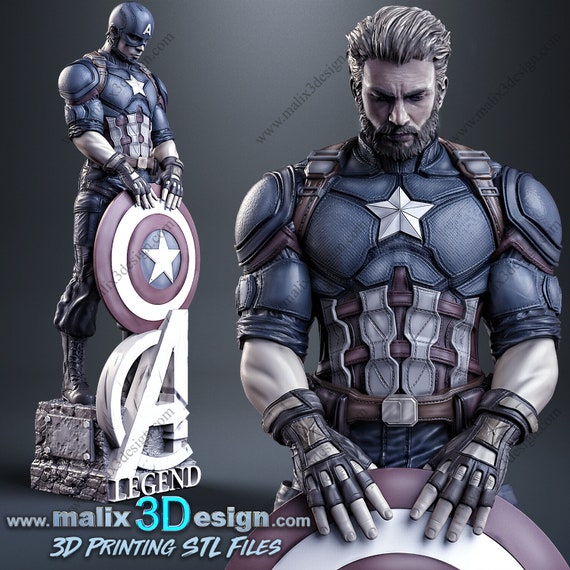 figurine en resine CAPTAIN AMERICA armure MARVEL the ADVENGERS