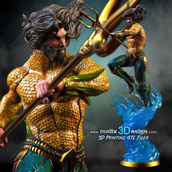 1:10 Aquaman Figure Fan Art by Sanix3d DC Comics Justic League - Etsy