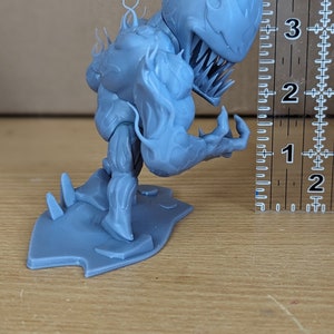 Carnage Chibi Marvel Fan Art 3d Printed Figure Unpainted Unassembled image 3