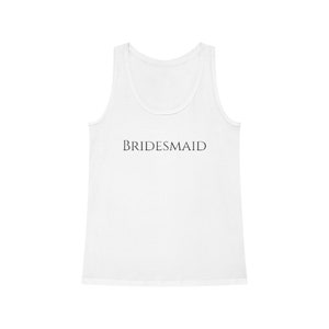 Camiseta sin mangas de dama de honor para mujer ** Camiseta sin mangas de boda ** Despedida de soltera ** Trajes a juego
