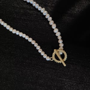 Freshwater Pearl Choker Necklace for Brides, Dainty Layered Pearl Strand, Wedding Jewelry Gift for Bridesmaids, Elegant Pearl Choker
