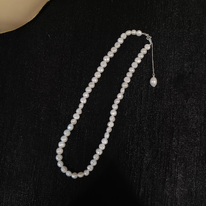 Alluring Freshwater Pearl Necklace, Dainty Pearl Necklace, Real Pearl Necklace, Bridal Jewelry, Freshwater Pearls, Gift For Her