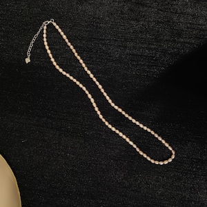 Stunning Pink Freshwater Pearl Necklace, Real Pearl Jewelry, Unique Dainty Necklace for Women, Handmade Minimalist Necklace, Gift for Her