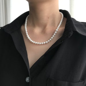 Elegant Freshwater Pearl Beaded Necklace, Wedding Necklace, Bridal Necklace, Bridal Jewelry, Bridesmaid Gifts