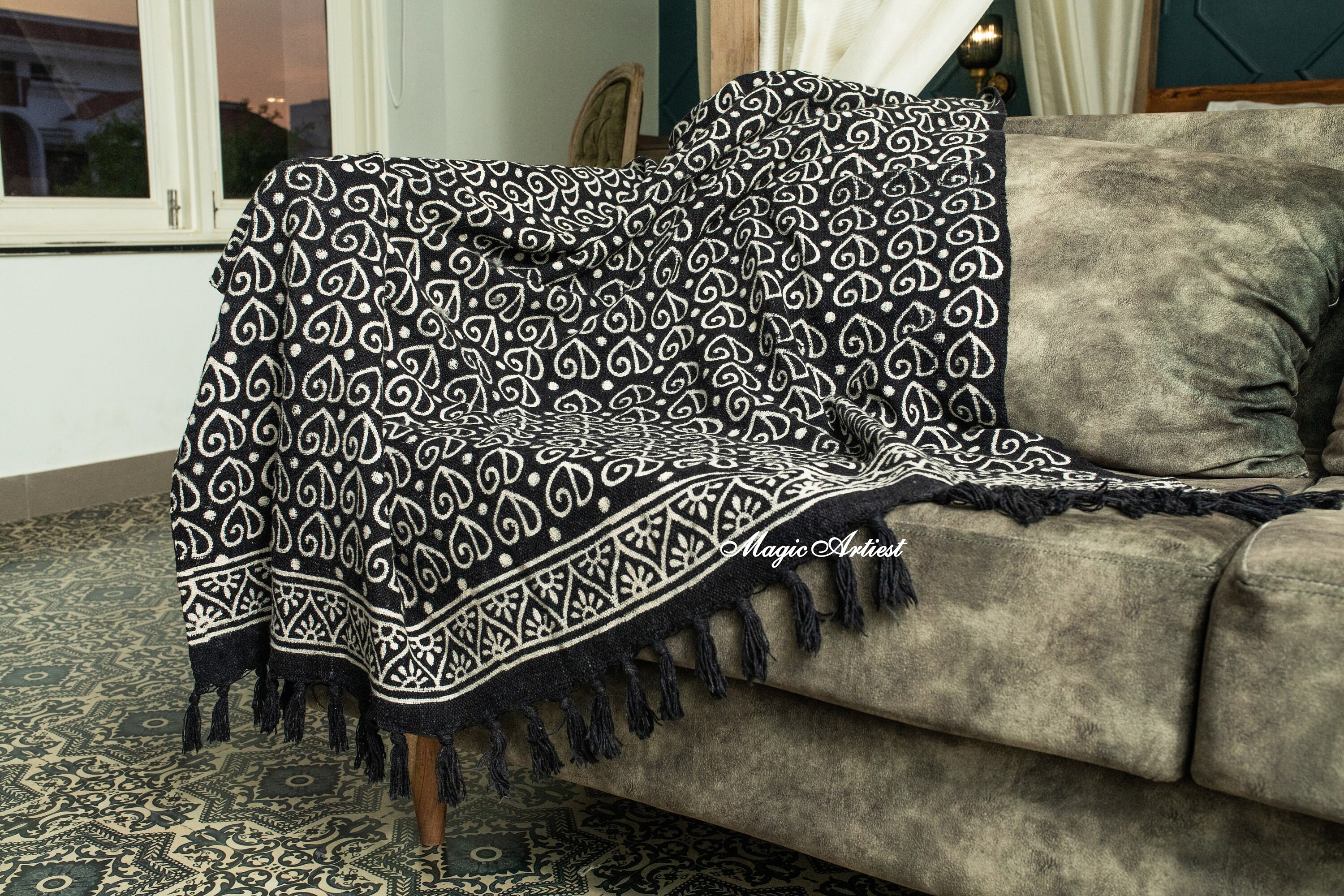 Handgewebte Decke Überwurf und Decken Boho Dekor | Etsy