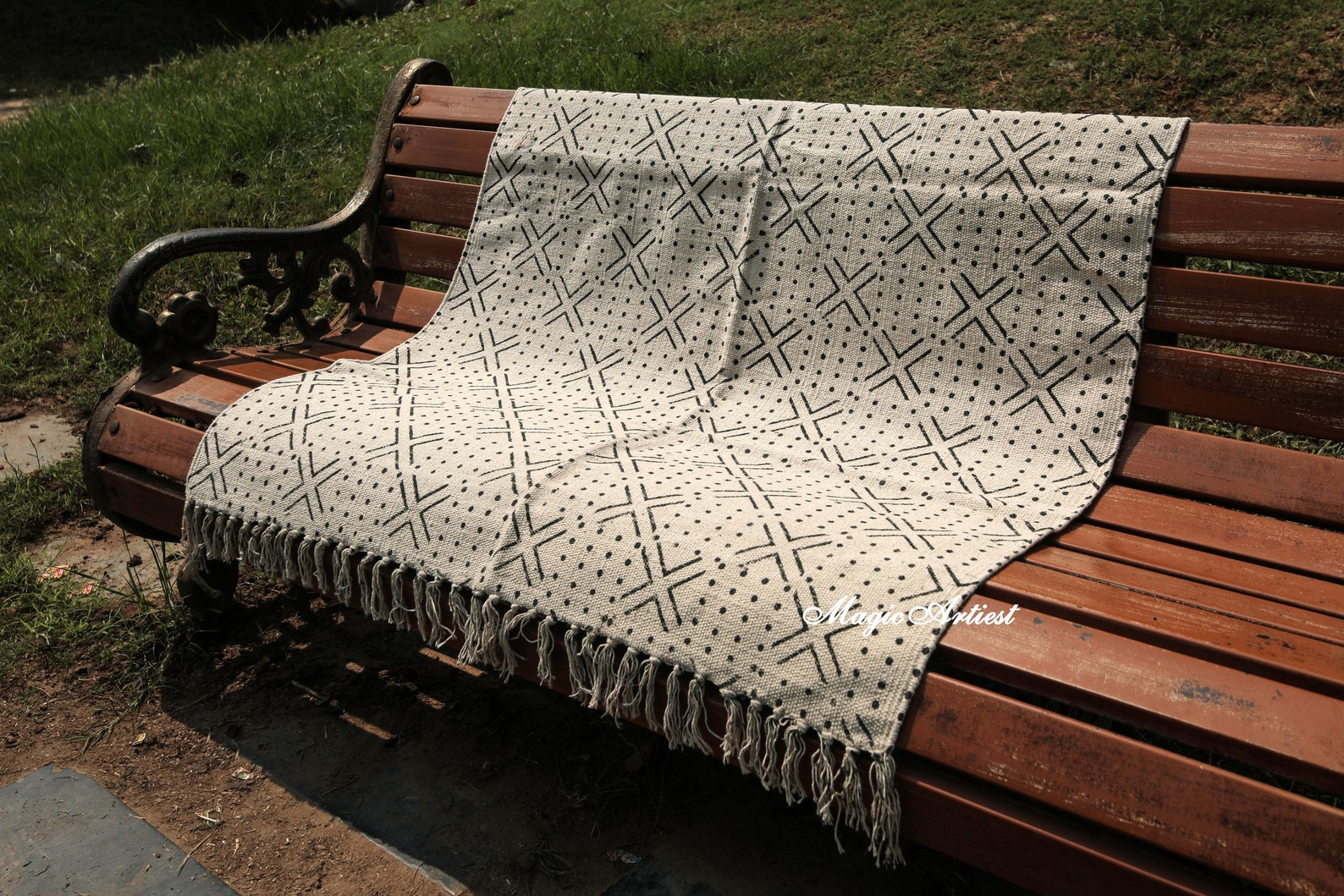 Large Cotton Off White Area Rug Pigment Rugs Rugs for Sale Etsy