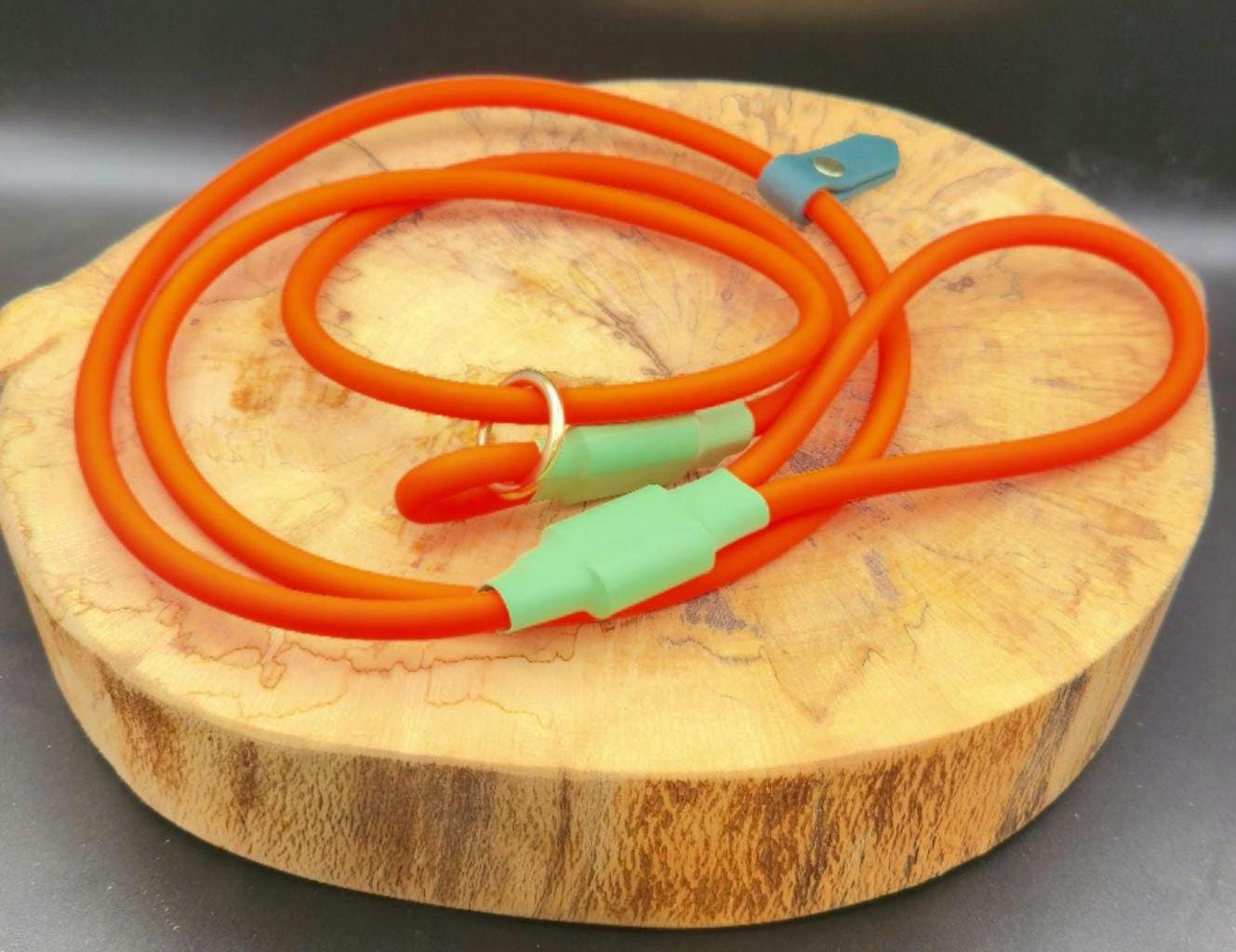 Biothane 8mm Beta Rope Slip Lead (round Biothane) With Biothan Stopper ...