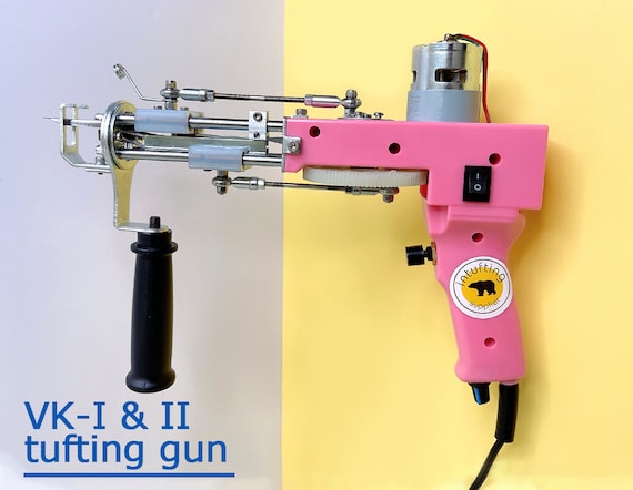 新しい VK ピンク カットパイル タフティング ガン、ハンドメイド タフ 