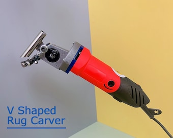 V Shaped Rug Carver, Tufting Electric Carver for Rug Making,Carpet Carver Tool for Handmade Tufting Rug