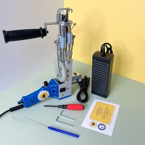 New TD-I Cut Pile Tufting Gun \ Tufting Machine + 150x150cm Tufting Cloth \ 1 Year Warranty image 6