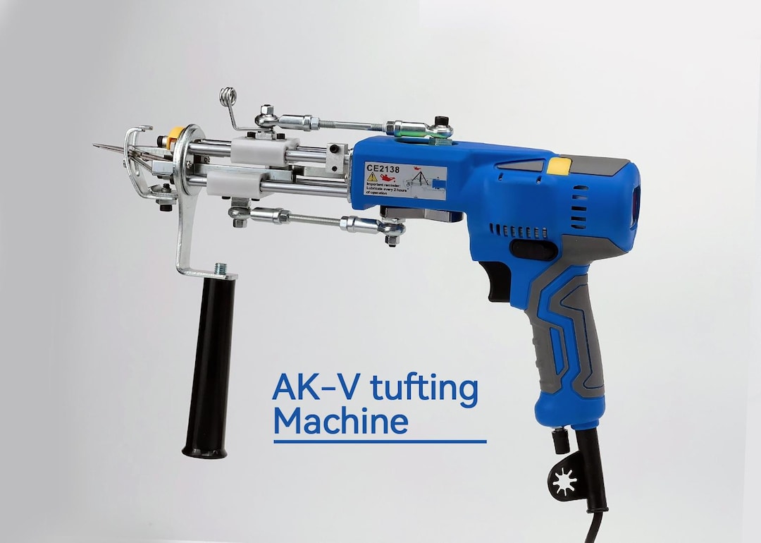 AK-V Tufting Gun Kit for Handmade Rugs Complete DIY Rug Making Tool Set ...