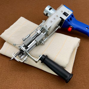Primary Rug Cloth 60 In150cm Width Rug Tufting Fabric, Monks Cloth With Yellow Guidelines For Tufting Gun Punch Needle image 5