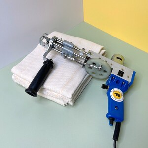 New TD-I Cut Pile Tufting Gun \ Tufting Machine + 150x150cm Tufting Cloth \ 1 Year Warranty image 4