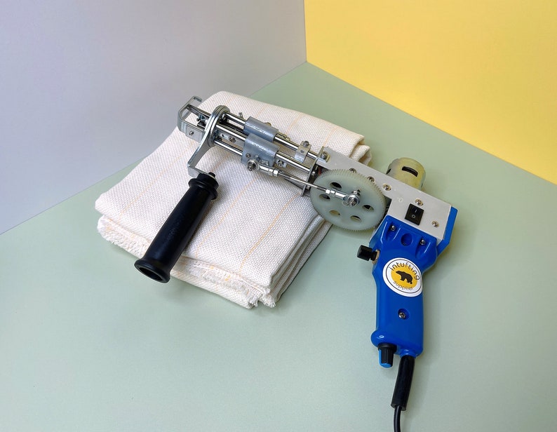 New TD-I Cut Pile Tufting Gun \ Tufting Machine + 150x150cm Tufting Cloth \ 1 Year Warranty image 4