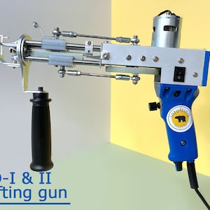 New TD-I Cut Pile Tufting Gun \ Tufting Machine + 150x150cm Tufting Cloth \ 1 Year Warranty image 1