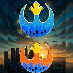LA Hope and Freedom variant enamel pin