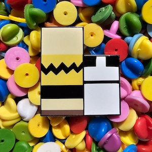 Charlie Brown and Snoopy Block pin