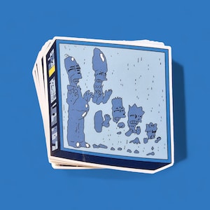 Simpsons Family Carbonite Sticker