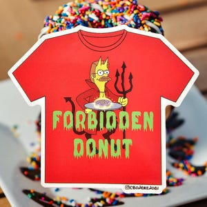 Sticker Forbidden Donut T-shirt Sticker