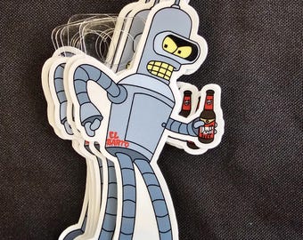 Bender "kiss my el barto" Sticker