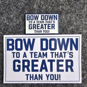 Bow Down To A Team... LA Pin with sticker