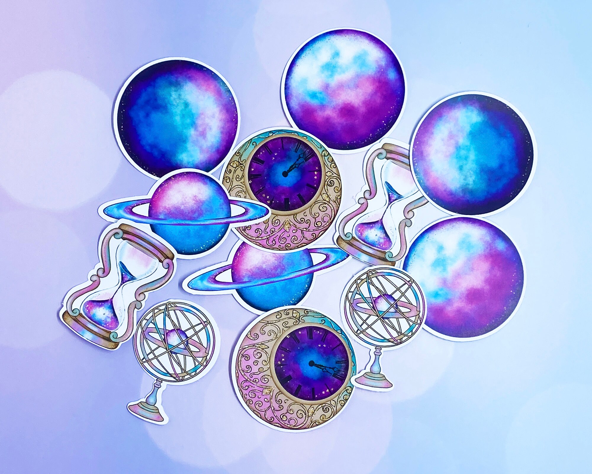 Galaxy Space Stickers Aesthetic Scrapbook Travel Etsy Australia