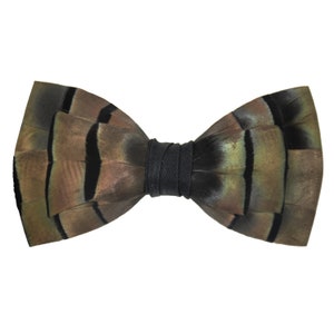 Feather Bow Tie #20 - Turkey Feathers