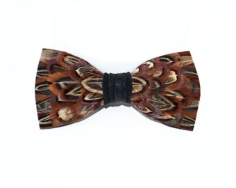Feather Bow Tie #30 - Pheasant