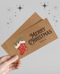 Personalised Christmas Cash Envelope: Christmas Money Gifting, Gift Vouchers, Gift Card, Gifting Tickets, Festive Funding, Gift Giver