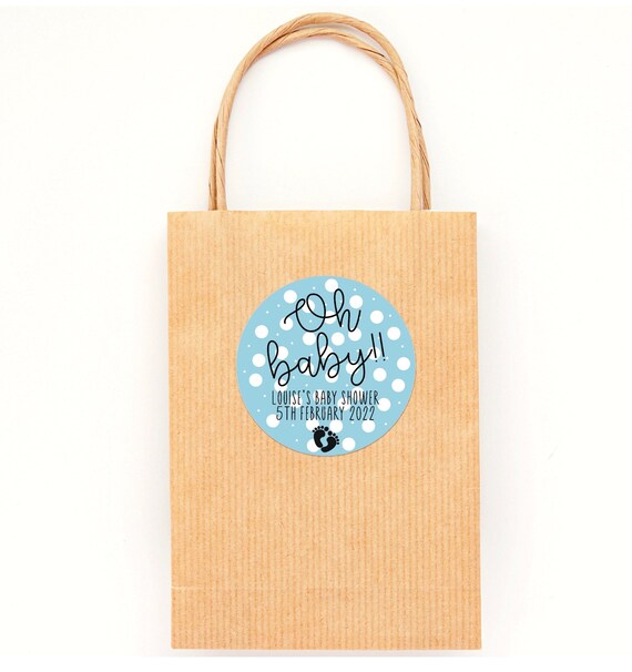 12 X Baby Shower Party Bag Stickers Gift Bag Stickers Baby Etsy UK