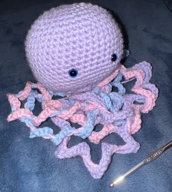 Crochet jellyfish plushie