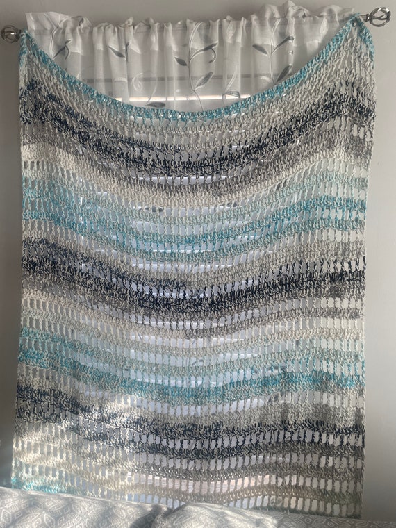 Ocean vibes crochet blanket
